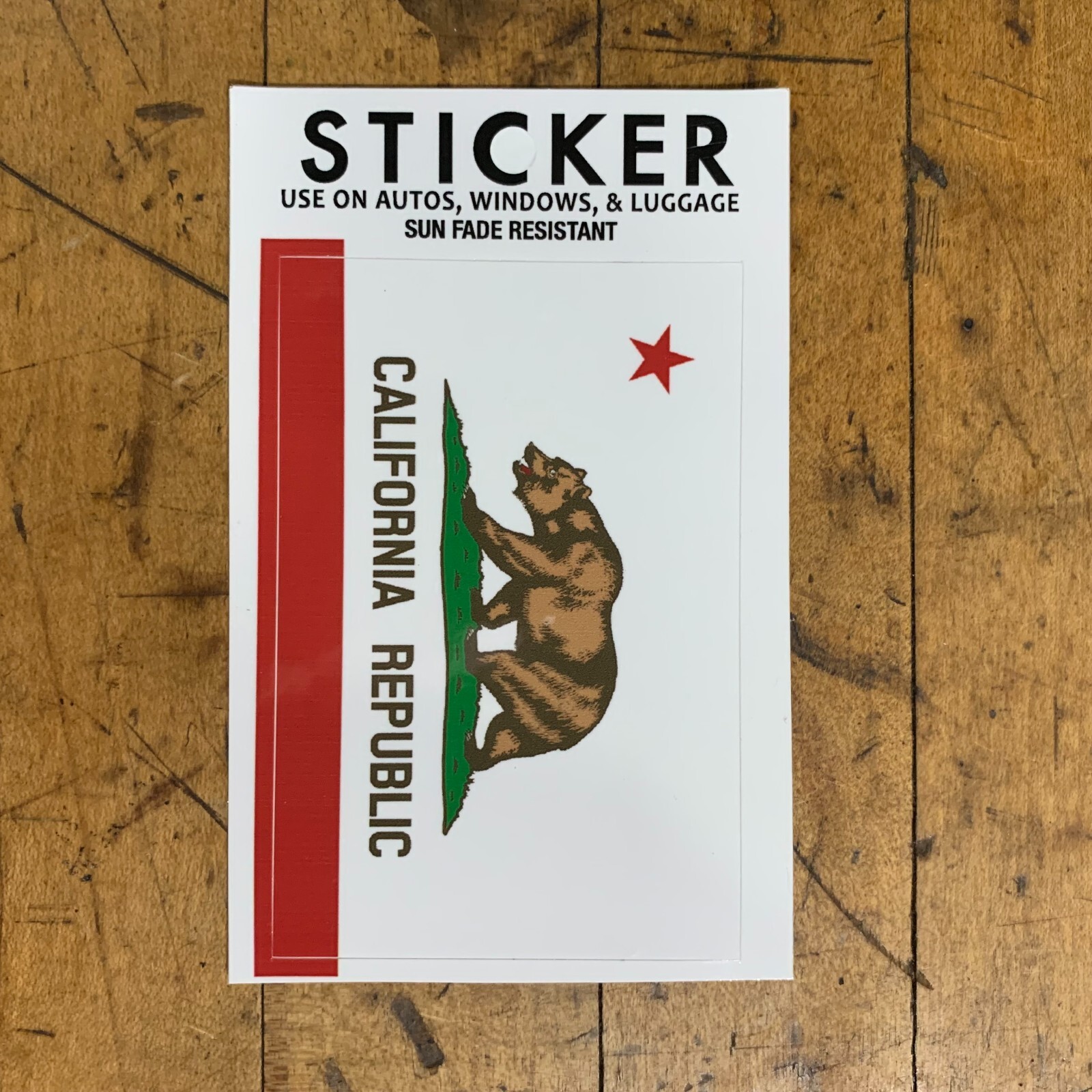 California Flag Sticker – CA Vinyl Decal with UV Protection for Car Boat RV