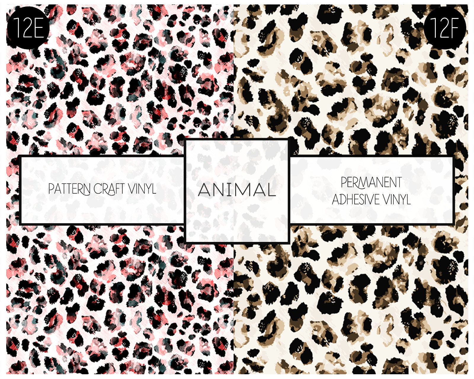 Leopard Print Cricut Vinyl Sticker Oracal 651 Permanent Oracal 631 Removable