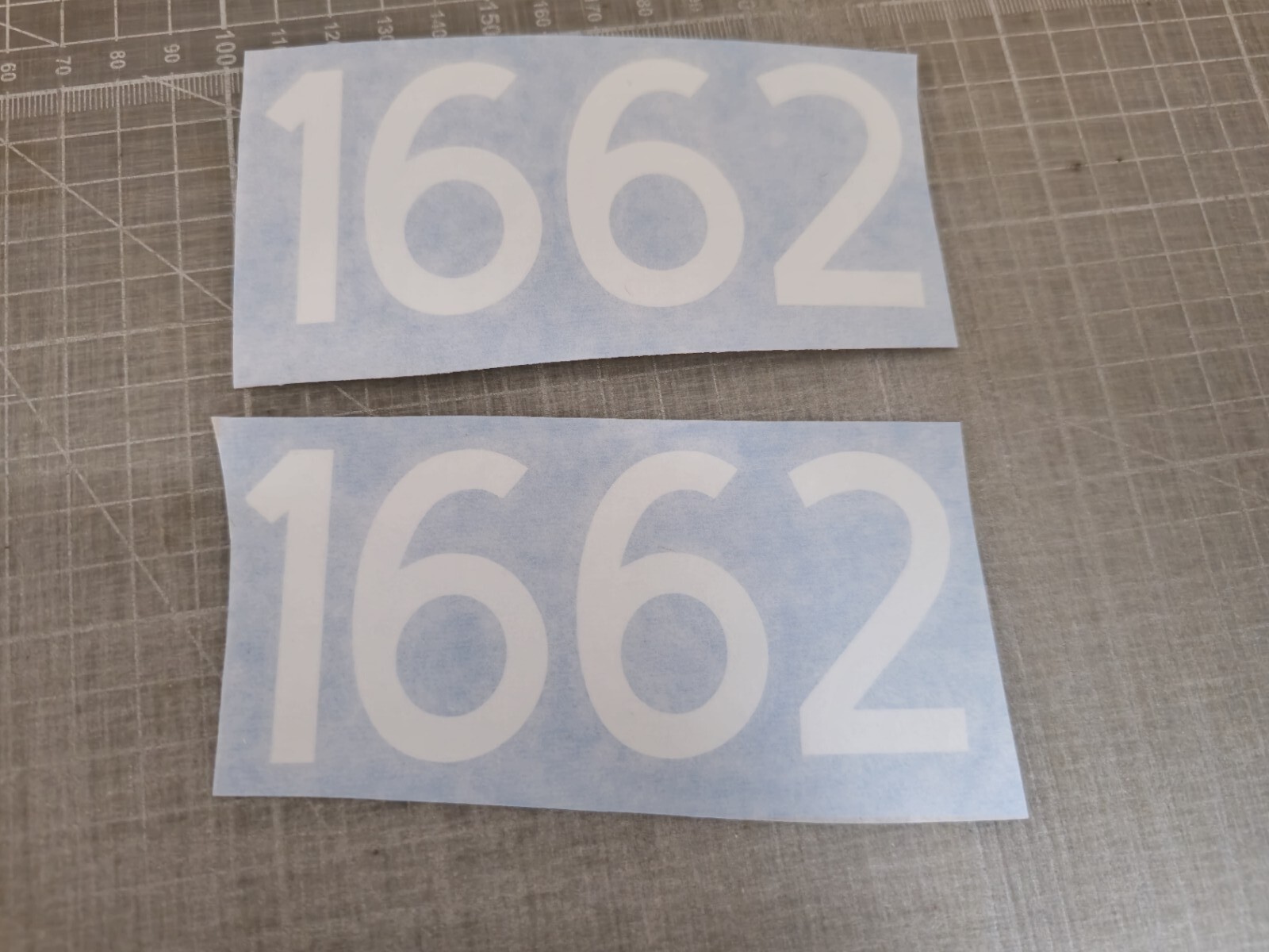 TWO Custom Mailbox Address Street Numbers Vinyl Decal House Business Door 3.0