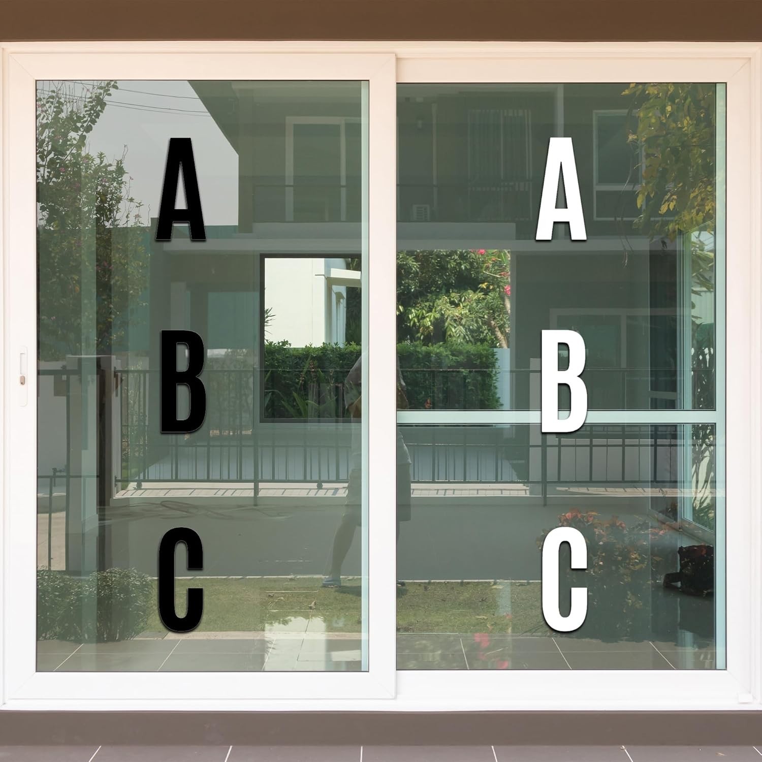 18 Sheets Self Adhesive Vinyl Letters Numbers Kit Black 5 Inch for Mailbox Signs