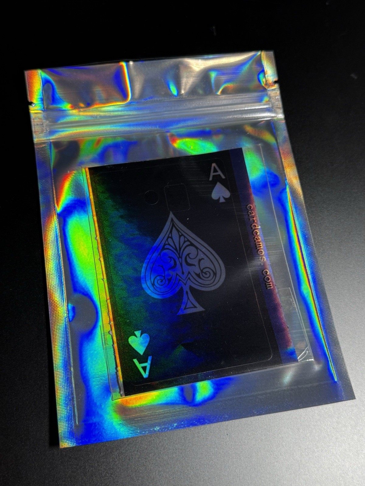 Black Playing Card Credit Card Skin Debit Card Camo Wallet Accessories
