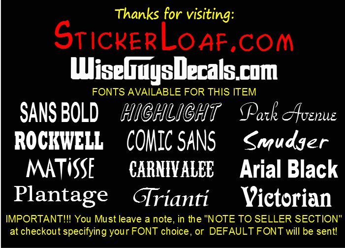 House Address Decal Family Name Street Number sticker DECALS MailBox MAIL