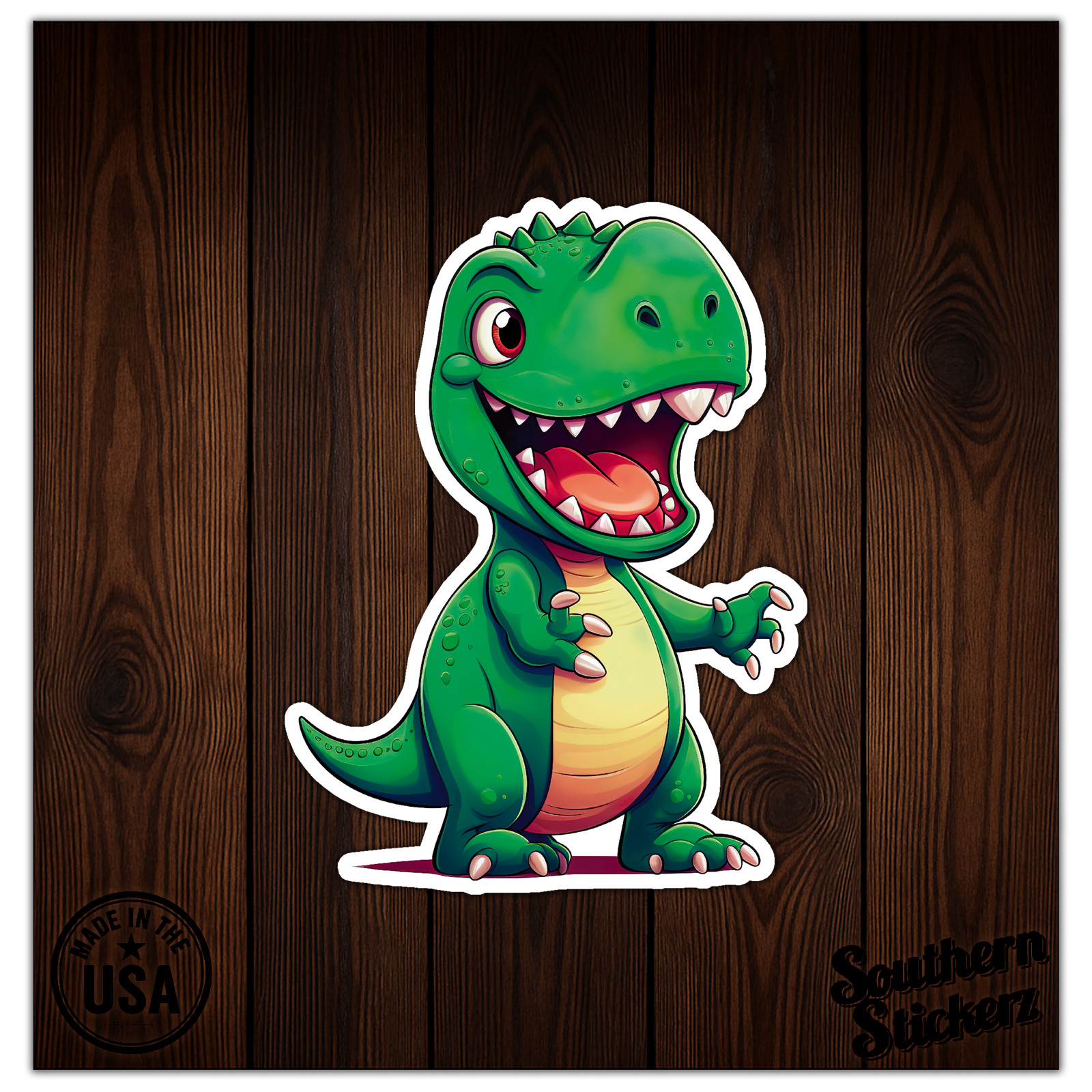 Baby Dinosaur T-Rex – Vinyl Decal Sticker – Car Window Laptop – ebn9911
