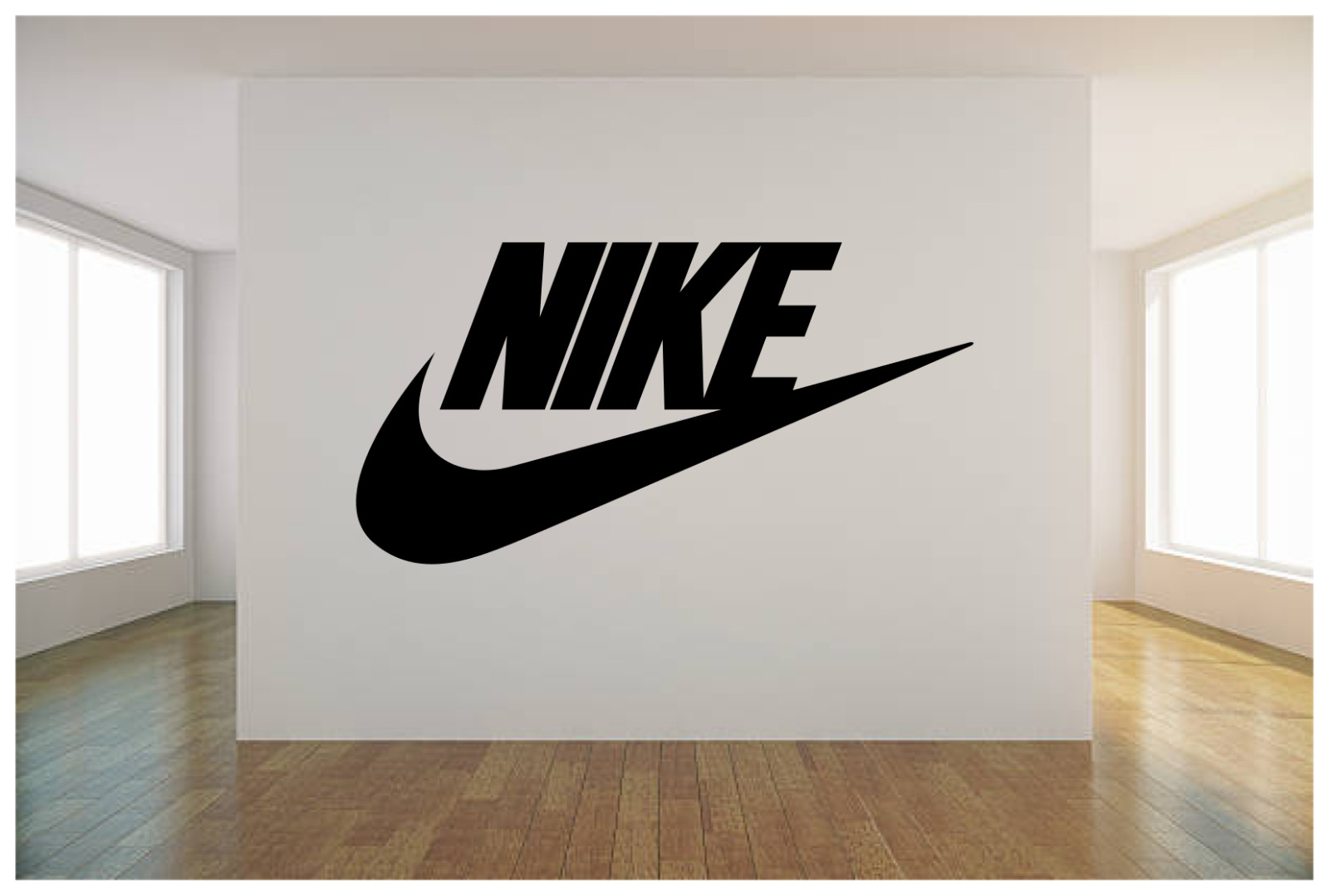 NIKE LOGO CHECK MARK WALL VINYL ART DECAL 36X18" BEDROOM HOME DECOR