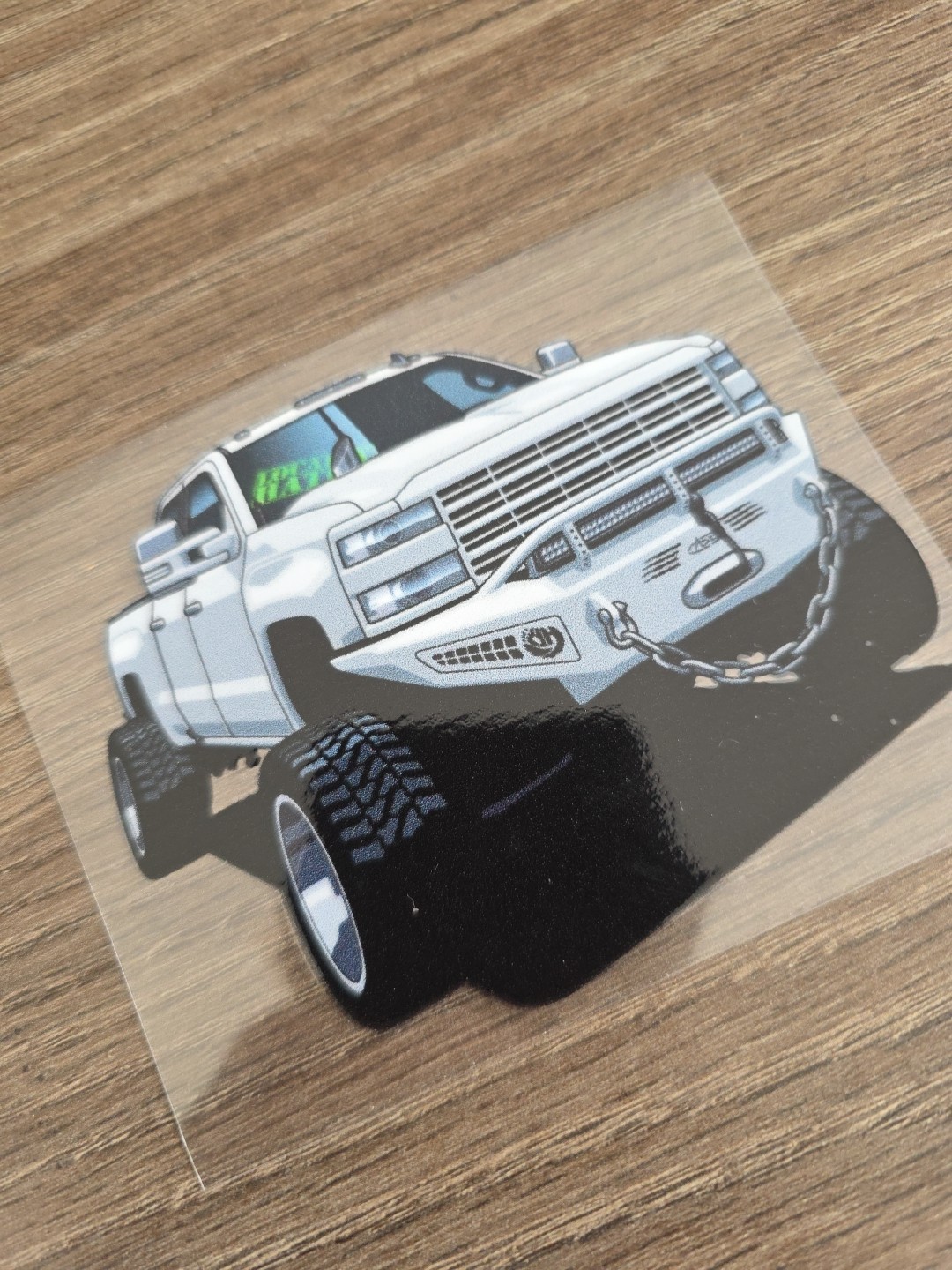 Heavy Duty Truck UV DTF DECAL STICKER Waterproof Raised High Quality 4in