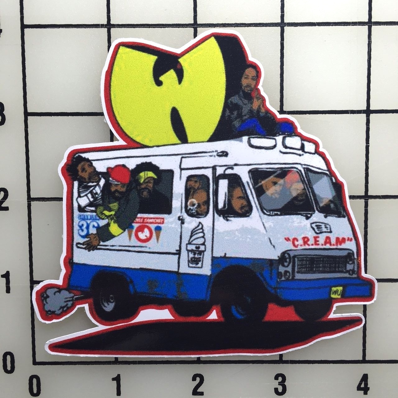 Wu Tang Ice Cream Truck 4" Wide Color Vinyl Decal Sticker – BOGO