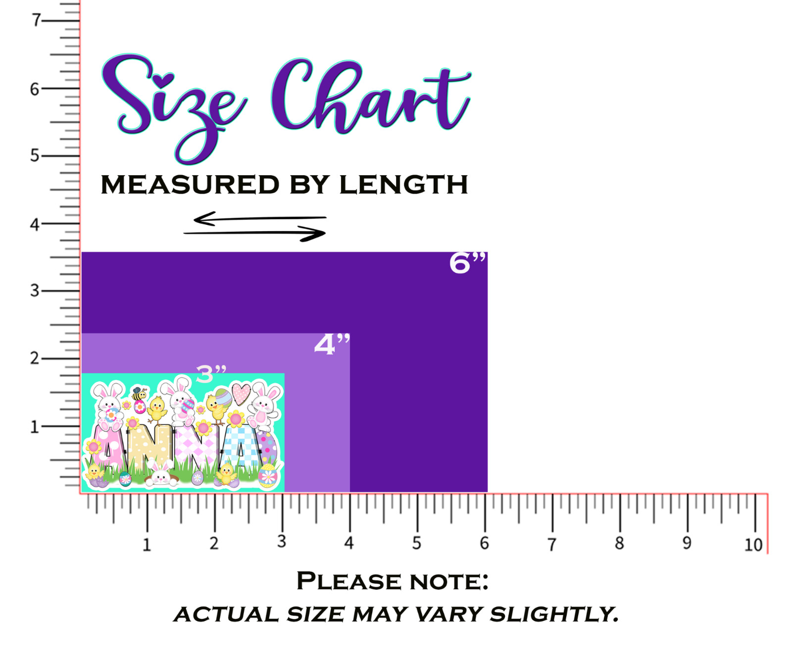 Custom Easter Name Sticker Waterproof Gift Water Bottle Laptop Tumbler Label