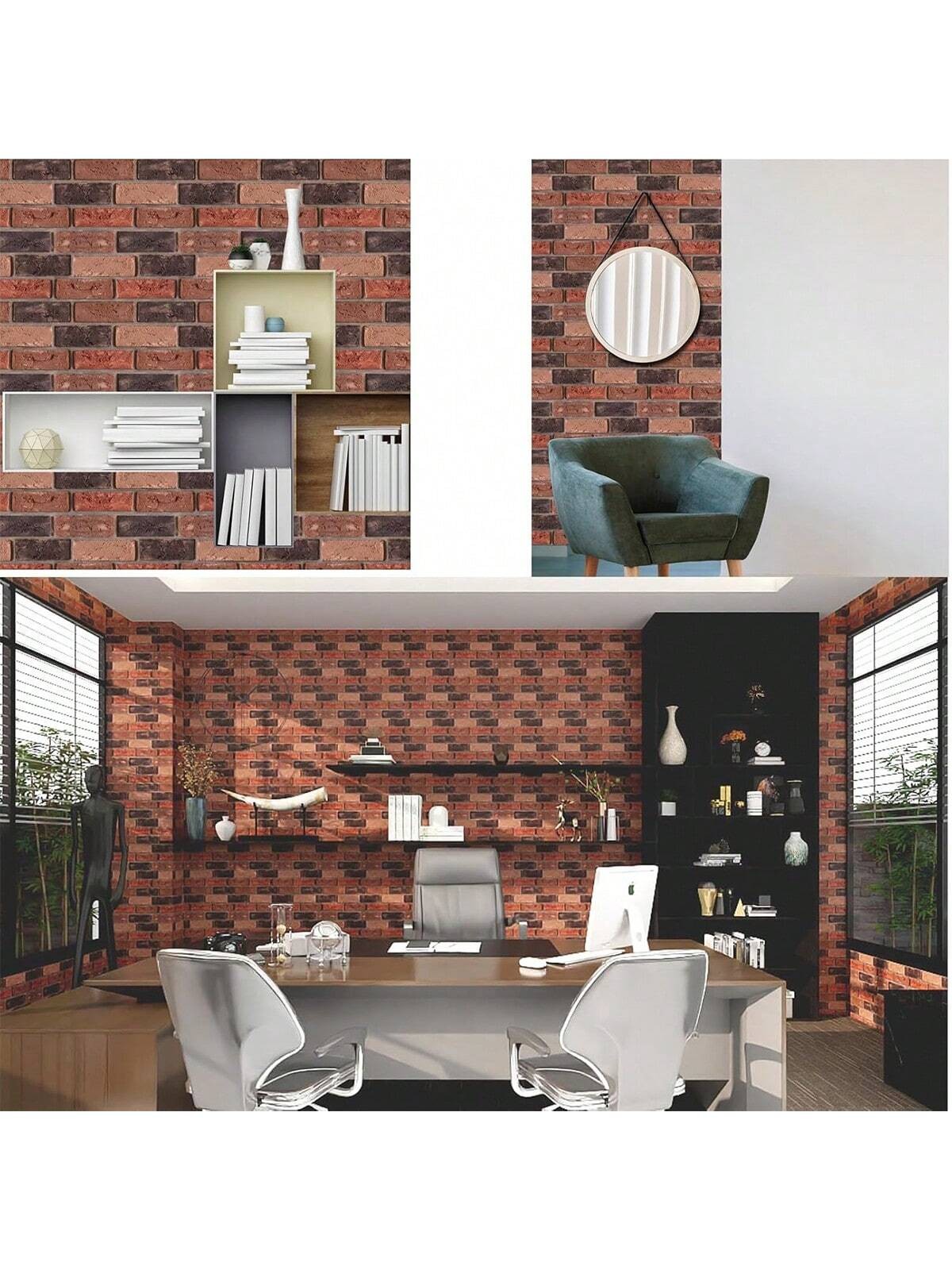 3D Brick Wall Panels Peel and Stick 30 Pack Self-Adhesive Waterproof Wall Panels