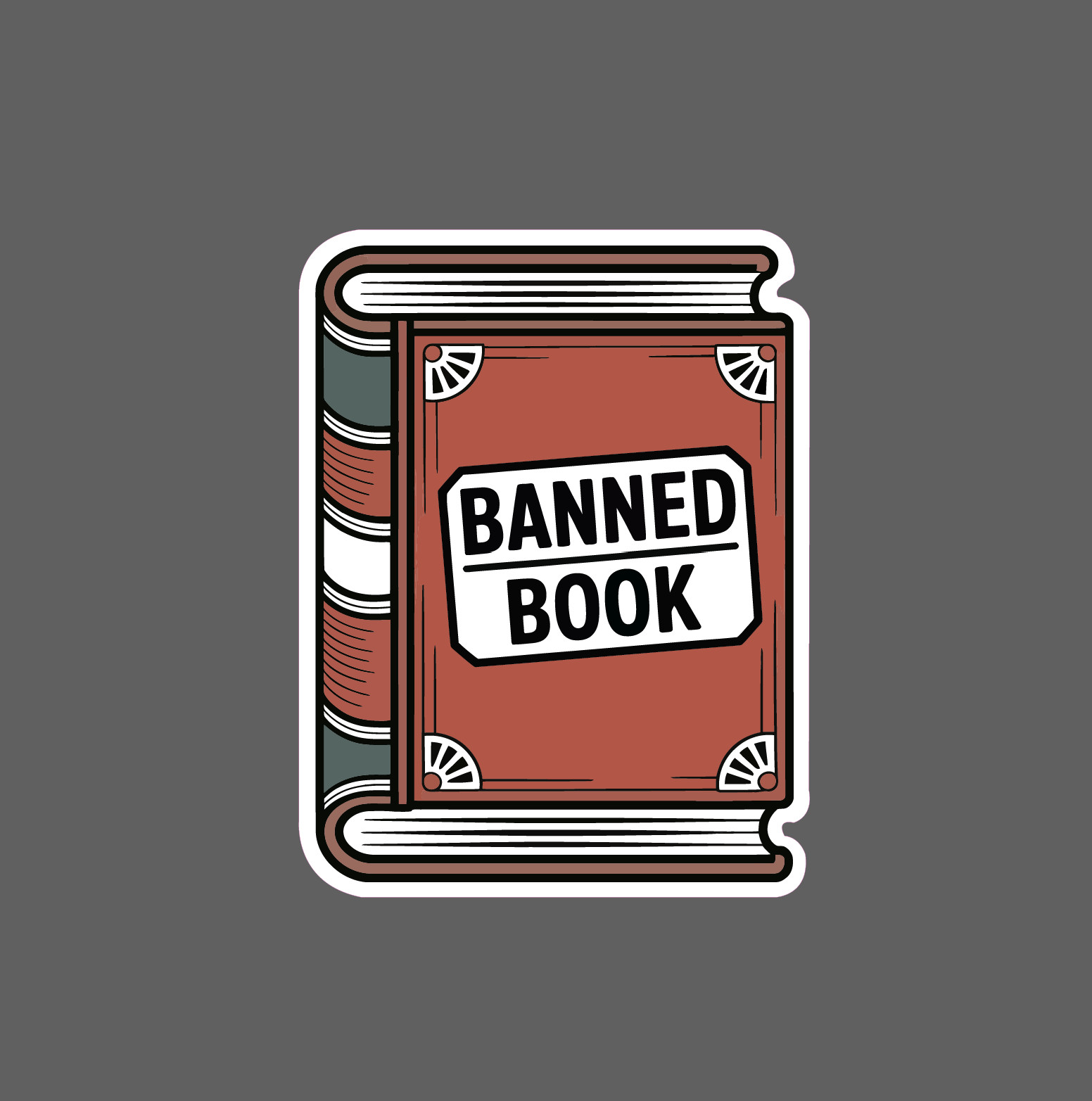 Banned Book Sticker Read Reading Mystery History Author Gift Waterproof NEW