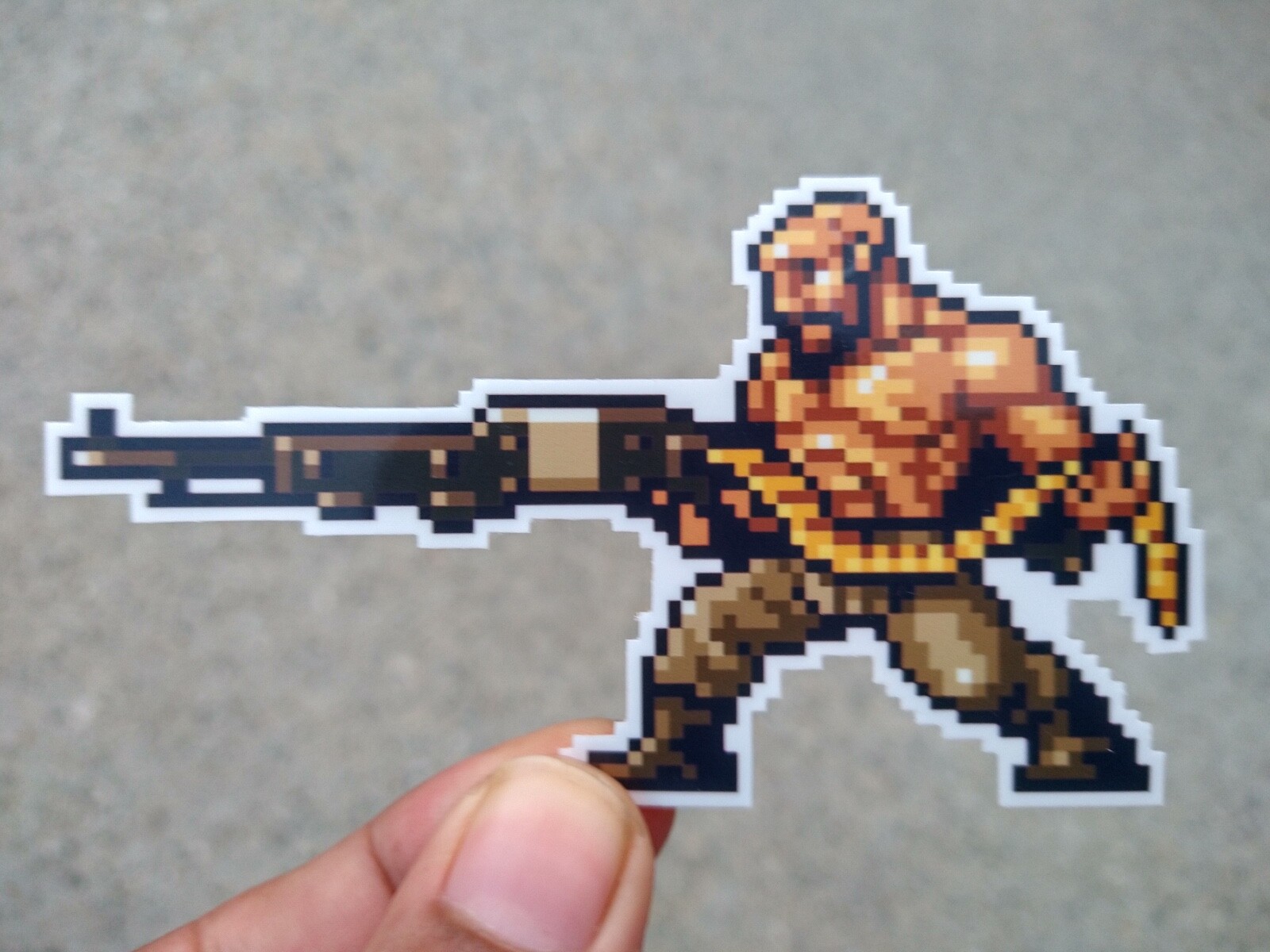 4" Metal Slug Allen O'Neil Pixel Glossy Waterproof Vinyl Sticker Art