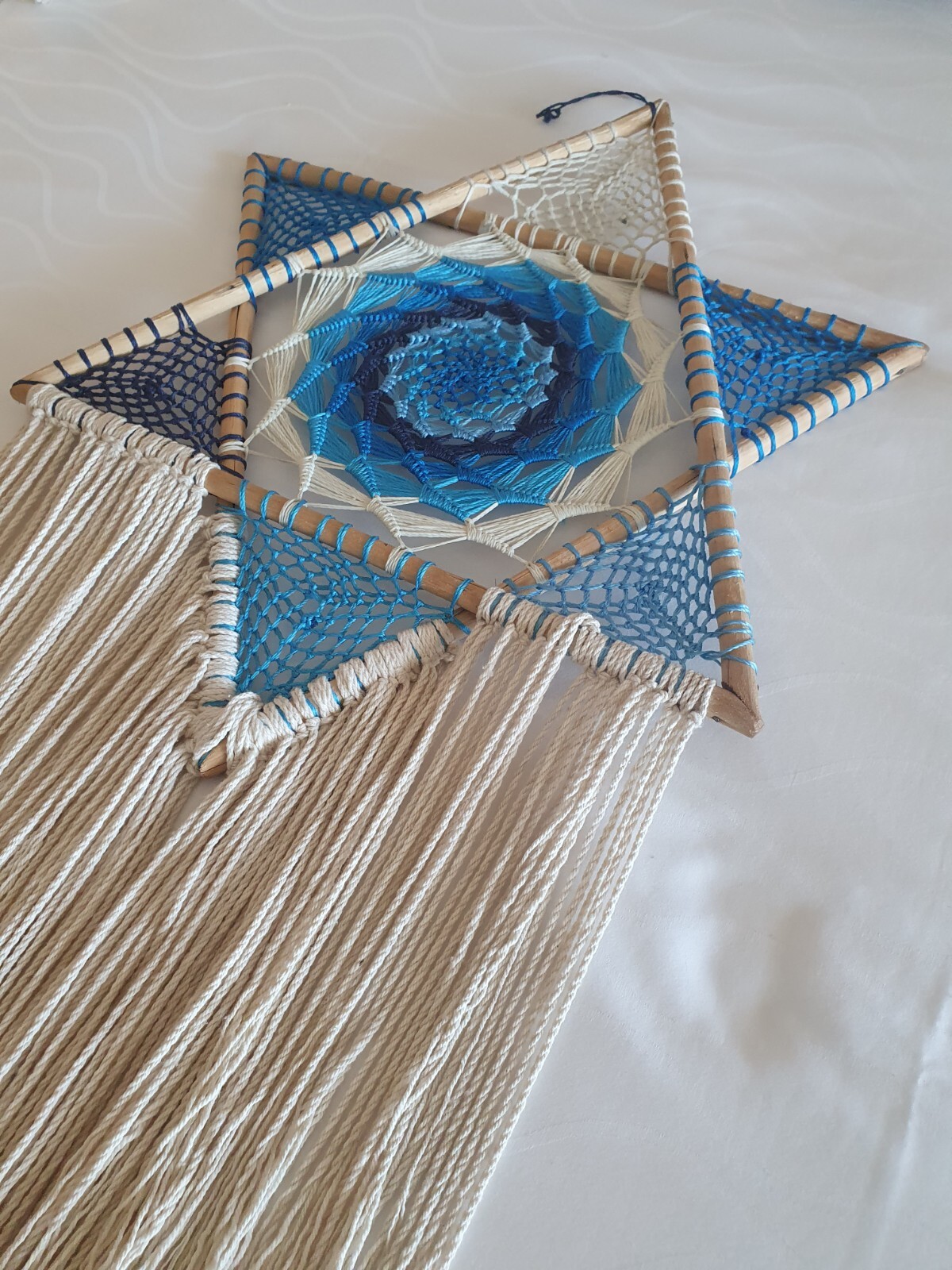 Star Of David wooden HAND CRAFTED stitching ( EXTREMELY RARE)