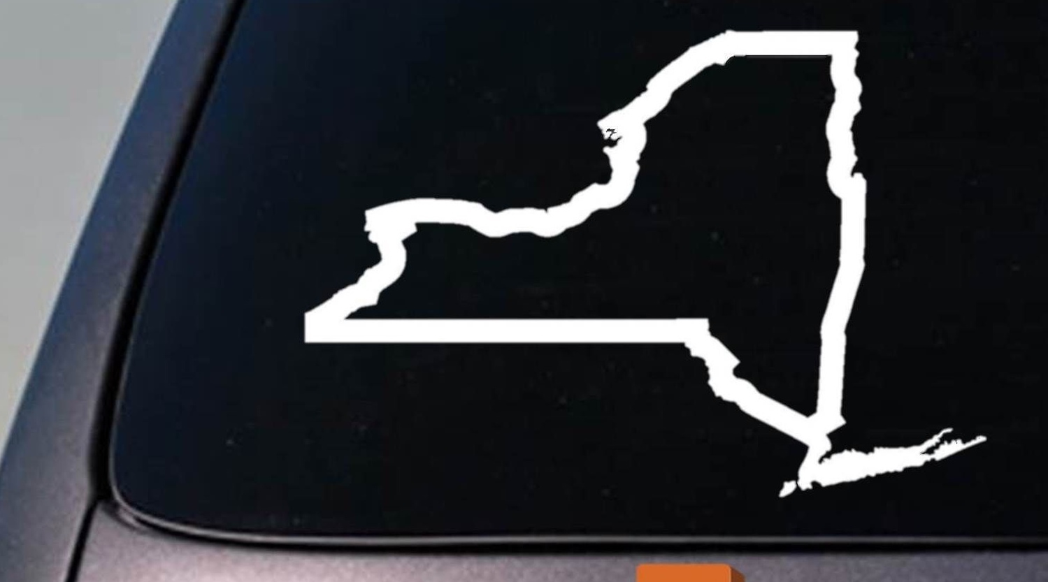 NEW YORK state 6" sticker decal car truck window college football basketball