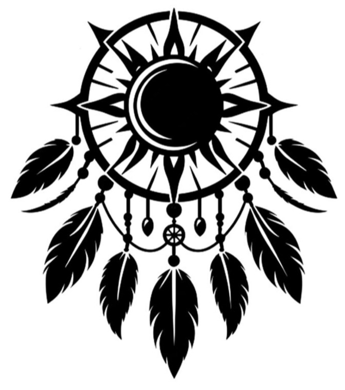 Dreamcatcher Sun Feathers 5" Vinyl Decals Car Truck Window Laptop Color Options