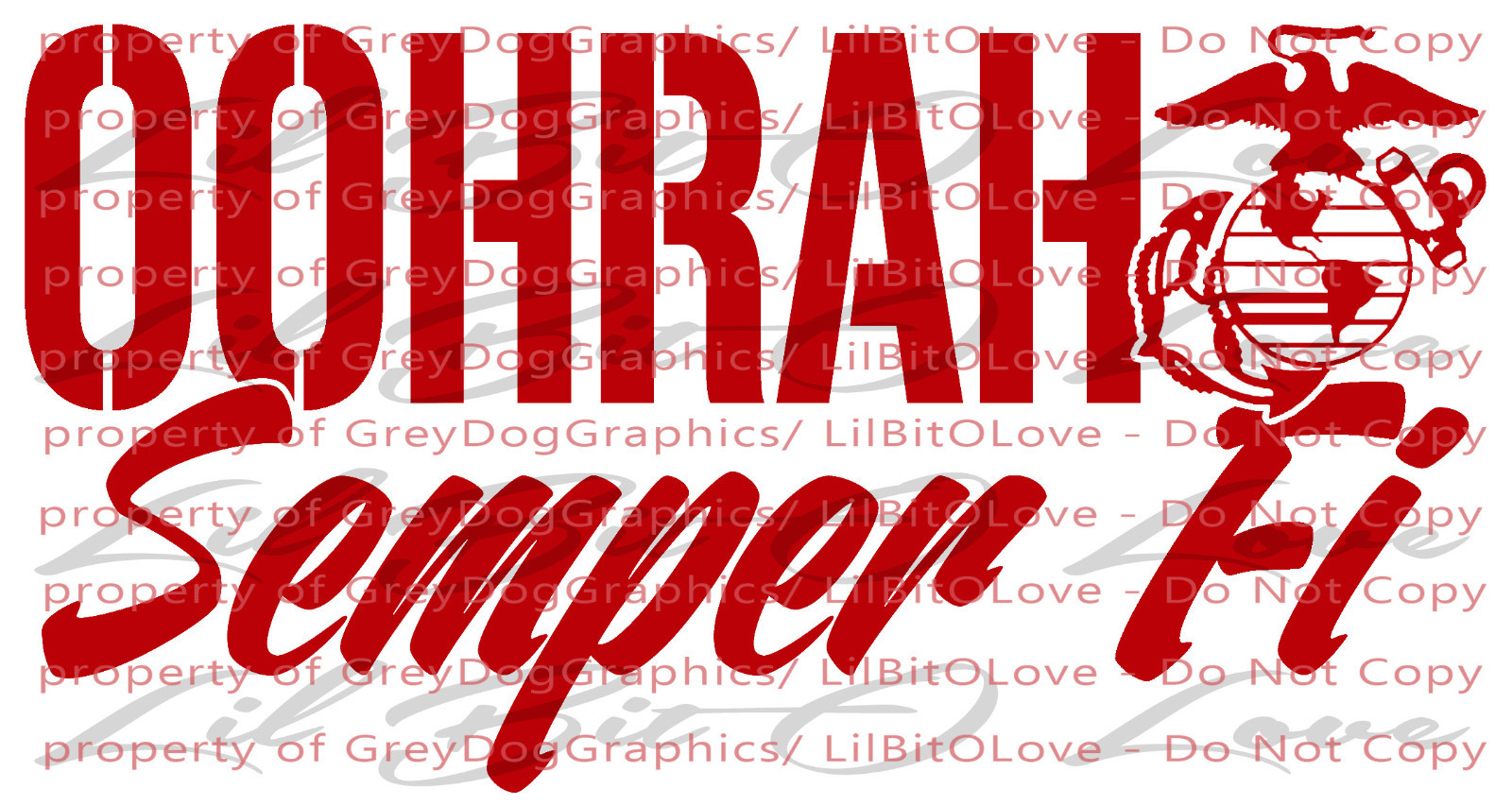 OohRah Semper Fi Vinyl Decal USMC EGA United States Marine Corps Sticker Fidelis