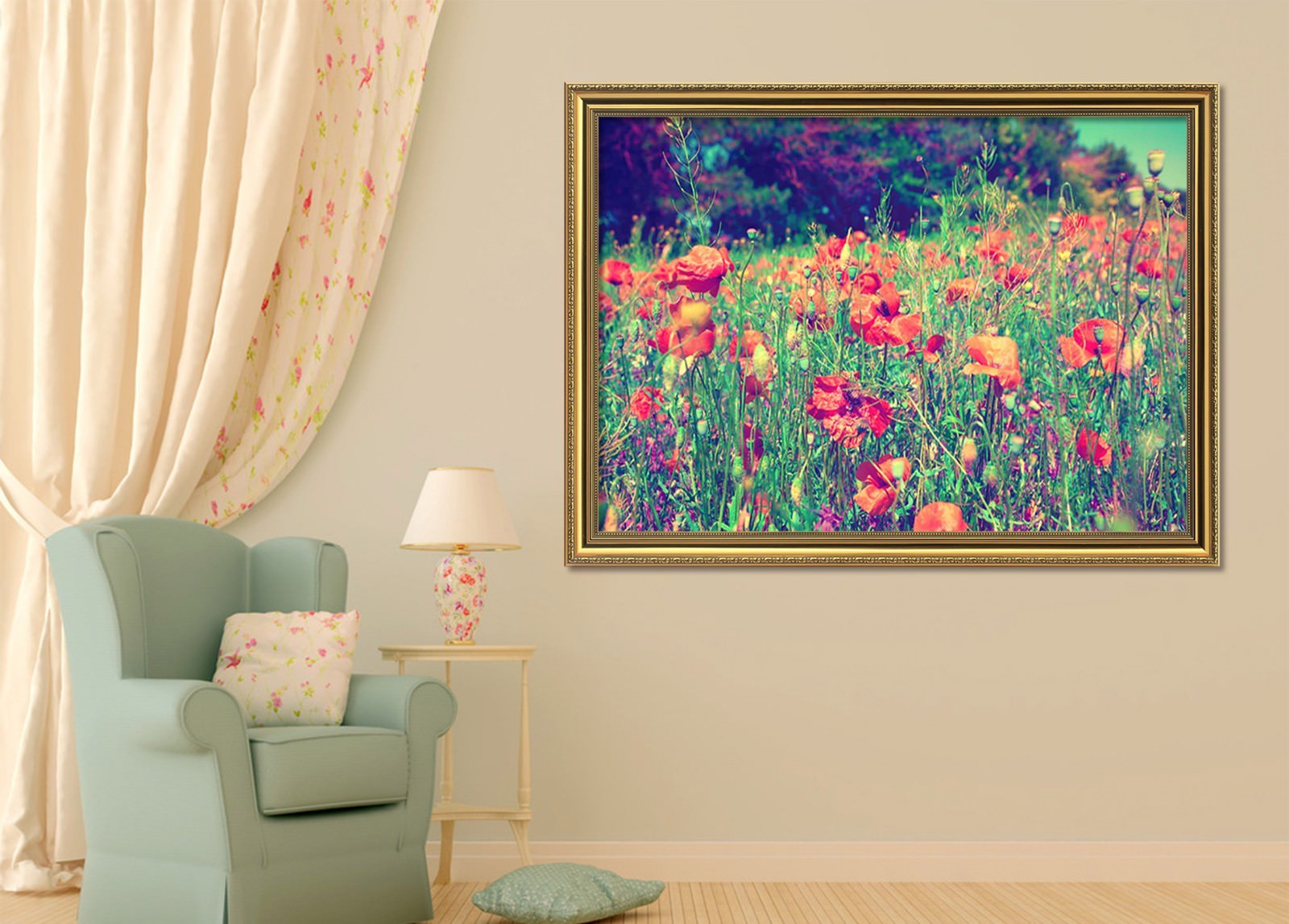 3D Natural 564 Fake Framed Poster Home Decor Print Painting Unique Art Summer