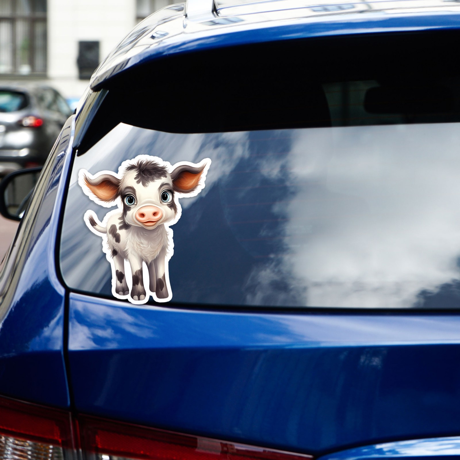 Cartoon Calf – Vinyl Decal Sticker – Car Window Laptop – #1528