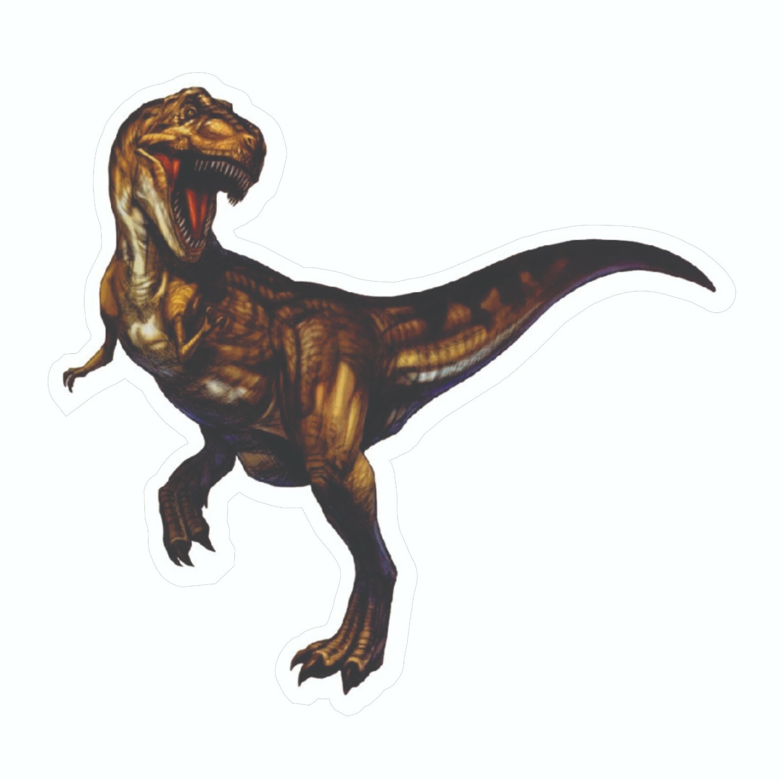 Dinosaur Sticker, Tyrannosaurus Decal, Bumper T-Rex Sticker