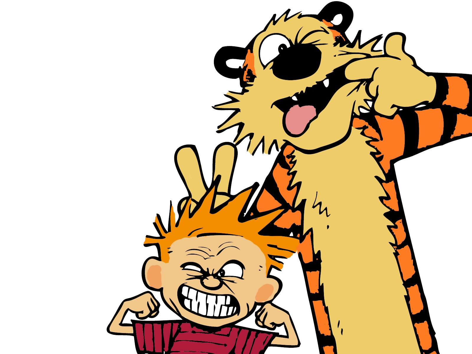 Calvin and hobbs sticker weatherproof bumper vinyl decal