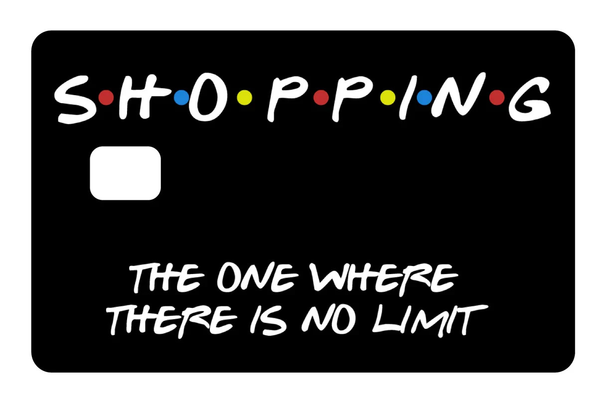 Shopping The One Where There Is No Limit Card Skin 4 Pack All Cutouts Decal