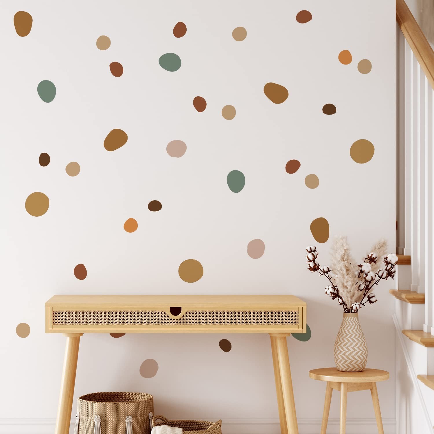 84 PCS Removable Boho Wall Stickers – Cute Decor for Playroom & Nursery