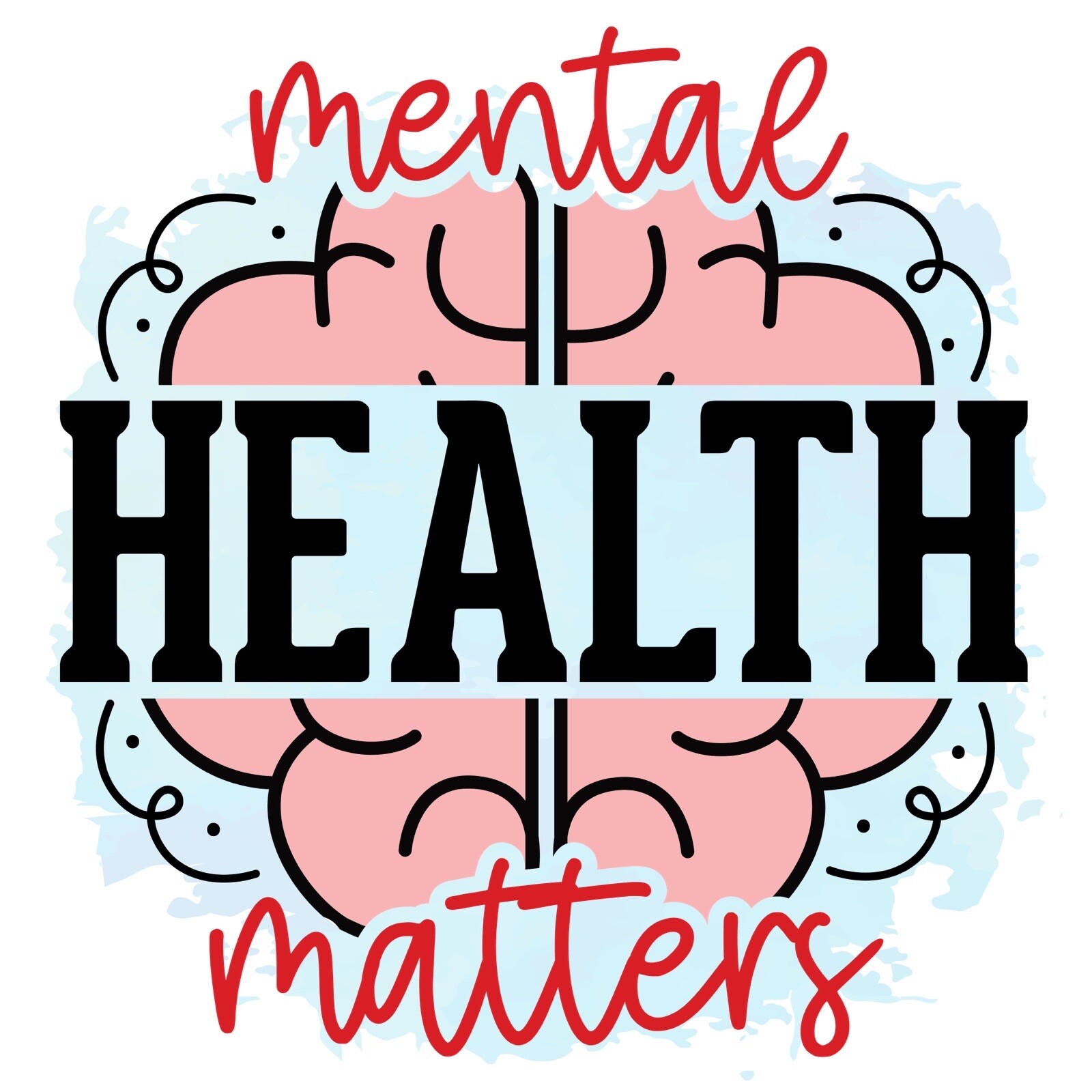 Mental Health Sticker Matters Awareness Suicide Depression Kind Mind (4 Inches)
