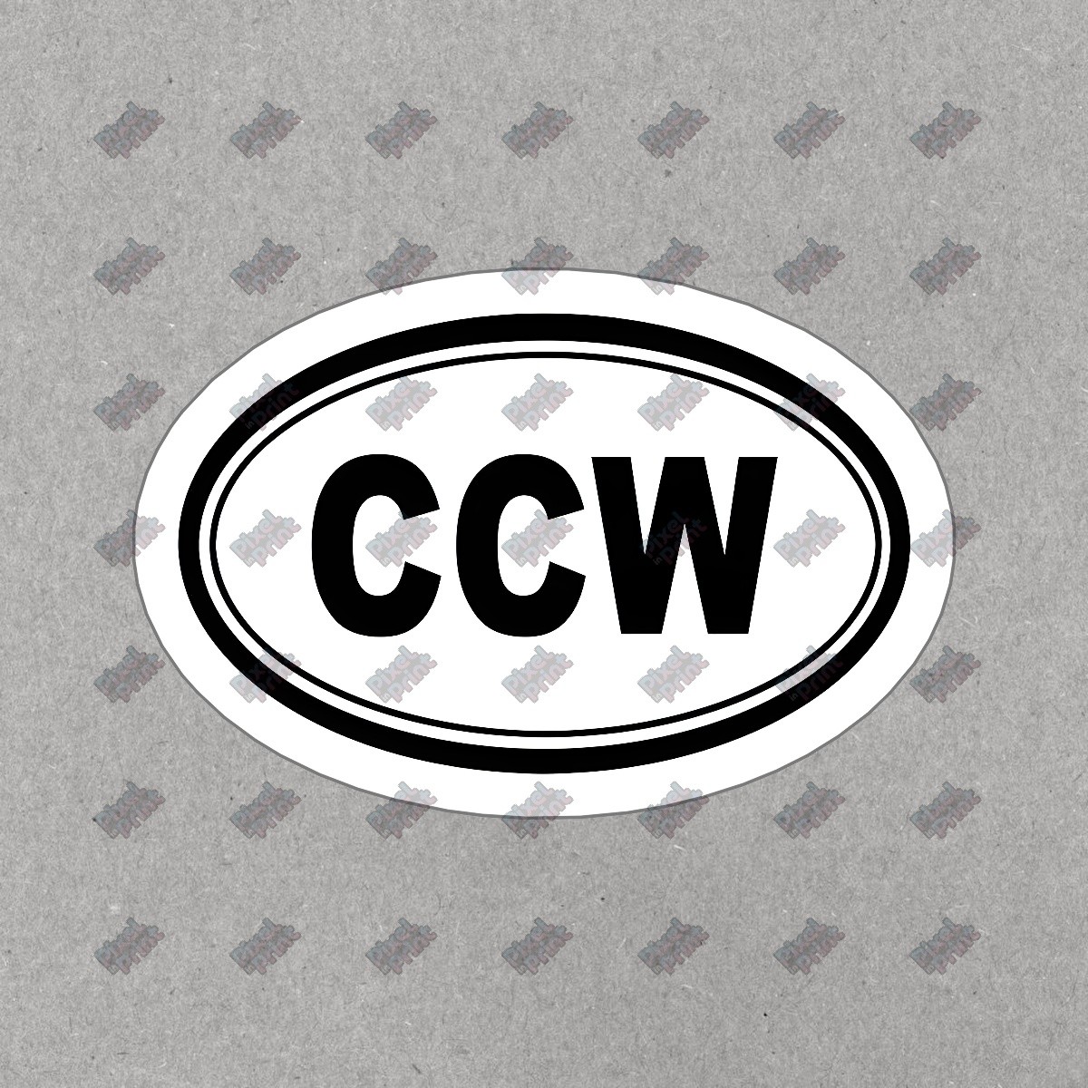 CCW Vinyl Sticker Durable Outdoor Decal Perfect for Cars, Laptops, #417974