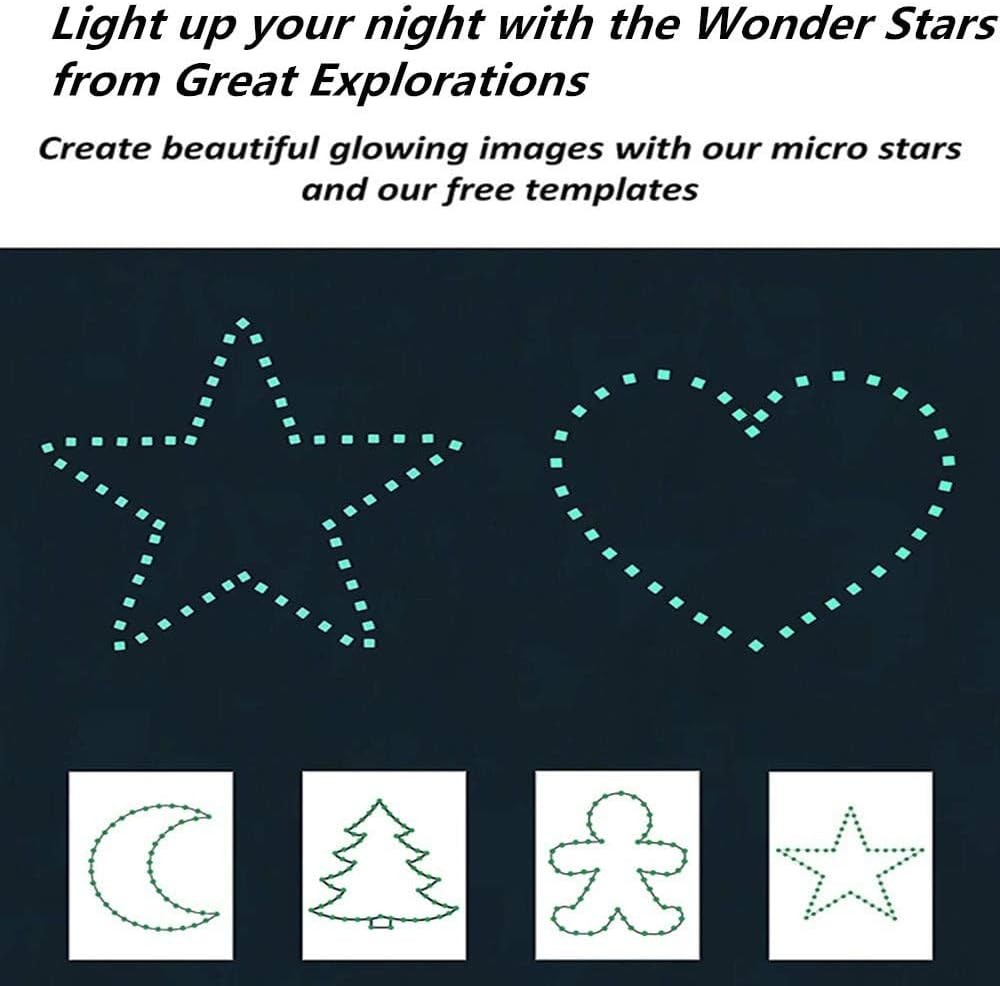 Multi-Sized Glow Stars Ceiling Stickers – Perfect for Kids' Nighttime Dreaming