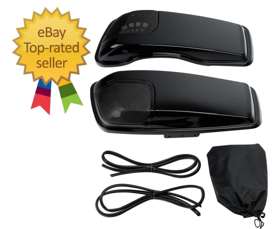 Saddlebag Lids 5X7" Speaker Cutouts Fit Harley 2014-2024 Touring CVO Road King R