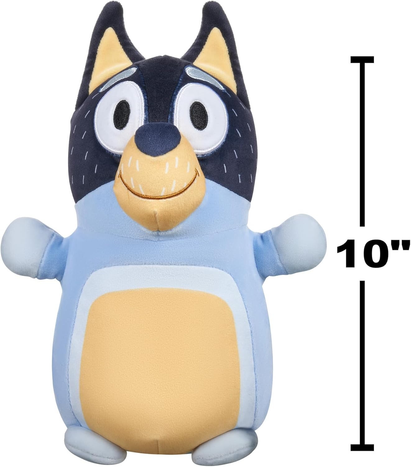 Squishmallows Original Bluey 10-Inch Bandit HugMees – Medium-Sized Ultrasoft Off