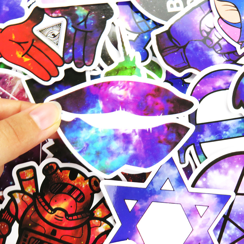 Galaxy Space Universe 50 Stickers Skateboard Laptop Car Phone Decals Stickerbomb