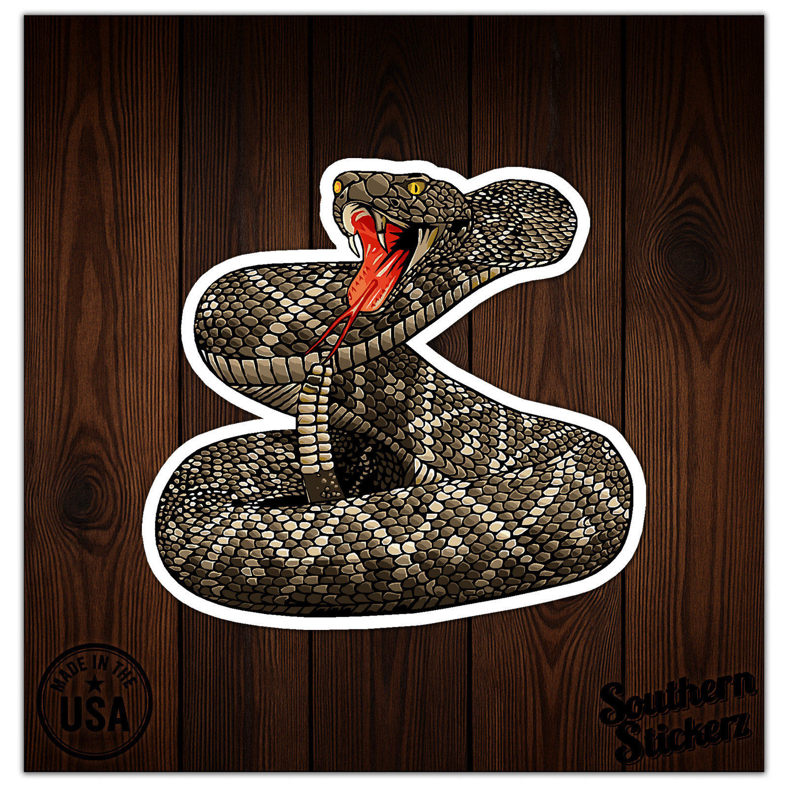 Rattle Snake – Vinyl Decal Sticker – Car Window Laptop – ebn9746
