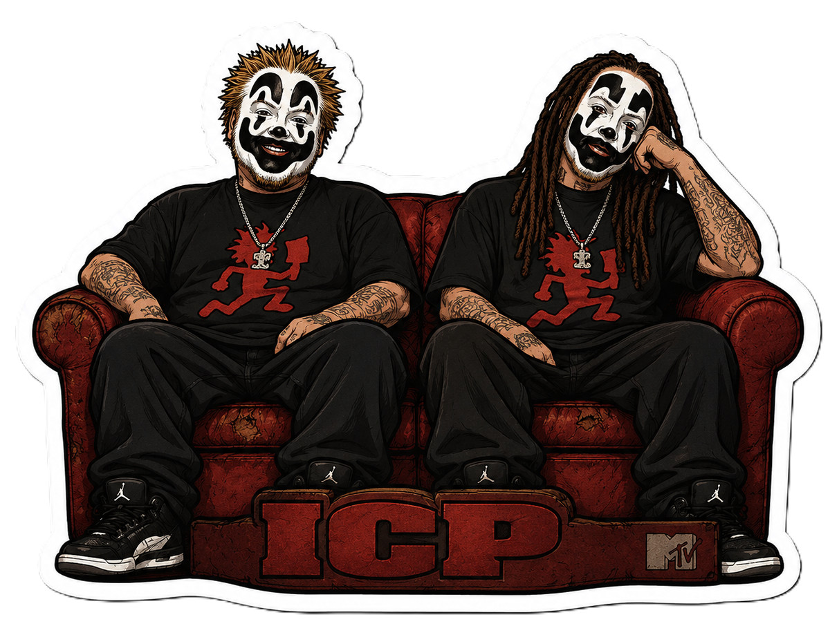 INSANE CLOWN POSSE – ICP – JUGGALO – MELTING – MUSIC – ICP – STICKER / DECAL