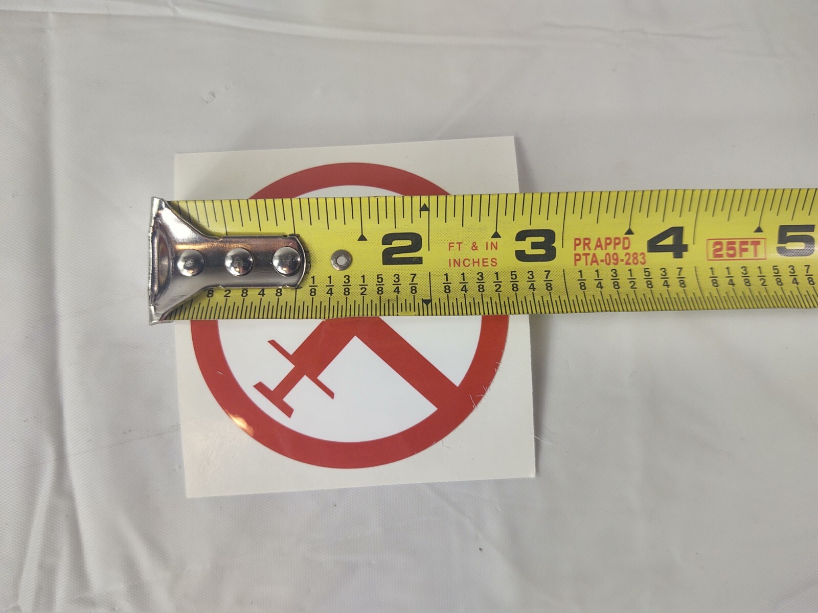 No Syringe Needles Round Trash Can Receptacle Stickers 12 Individual Stickers