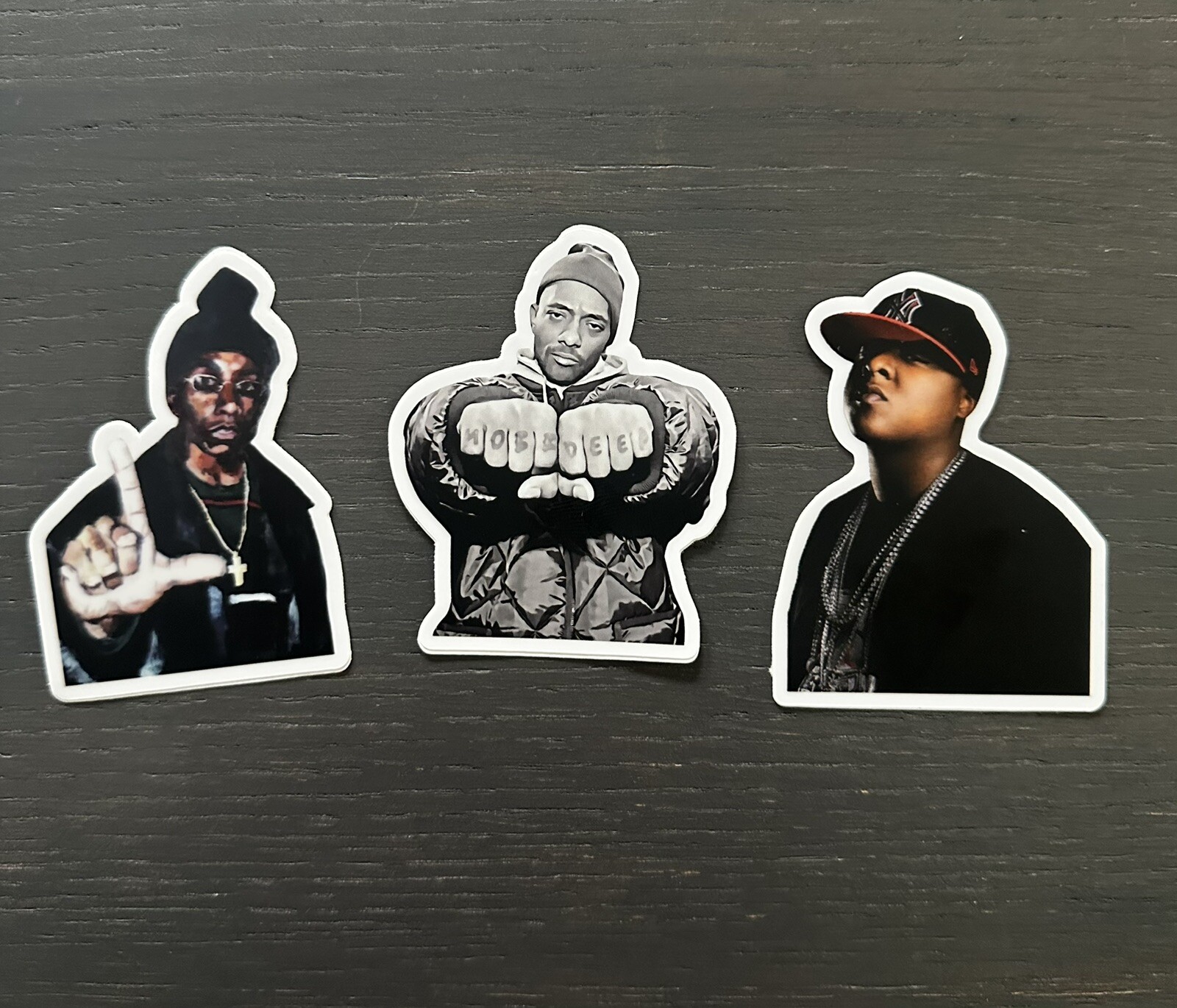 New York Rappers Pack (3) Hip Hop Vinyl Stickers Very High Quality Hip Hop 3”