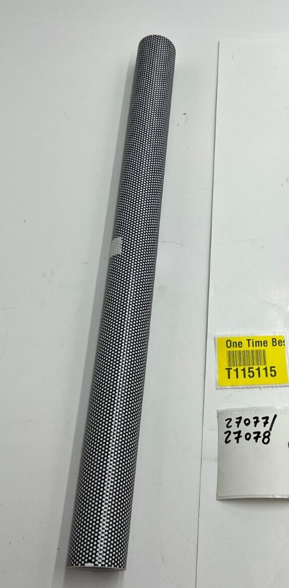 Sunice Self Adhesive Black Dotted Perforated Home Mesh Vinyl Film 17.7"x78.7"