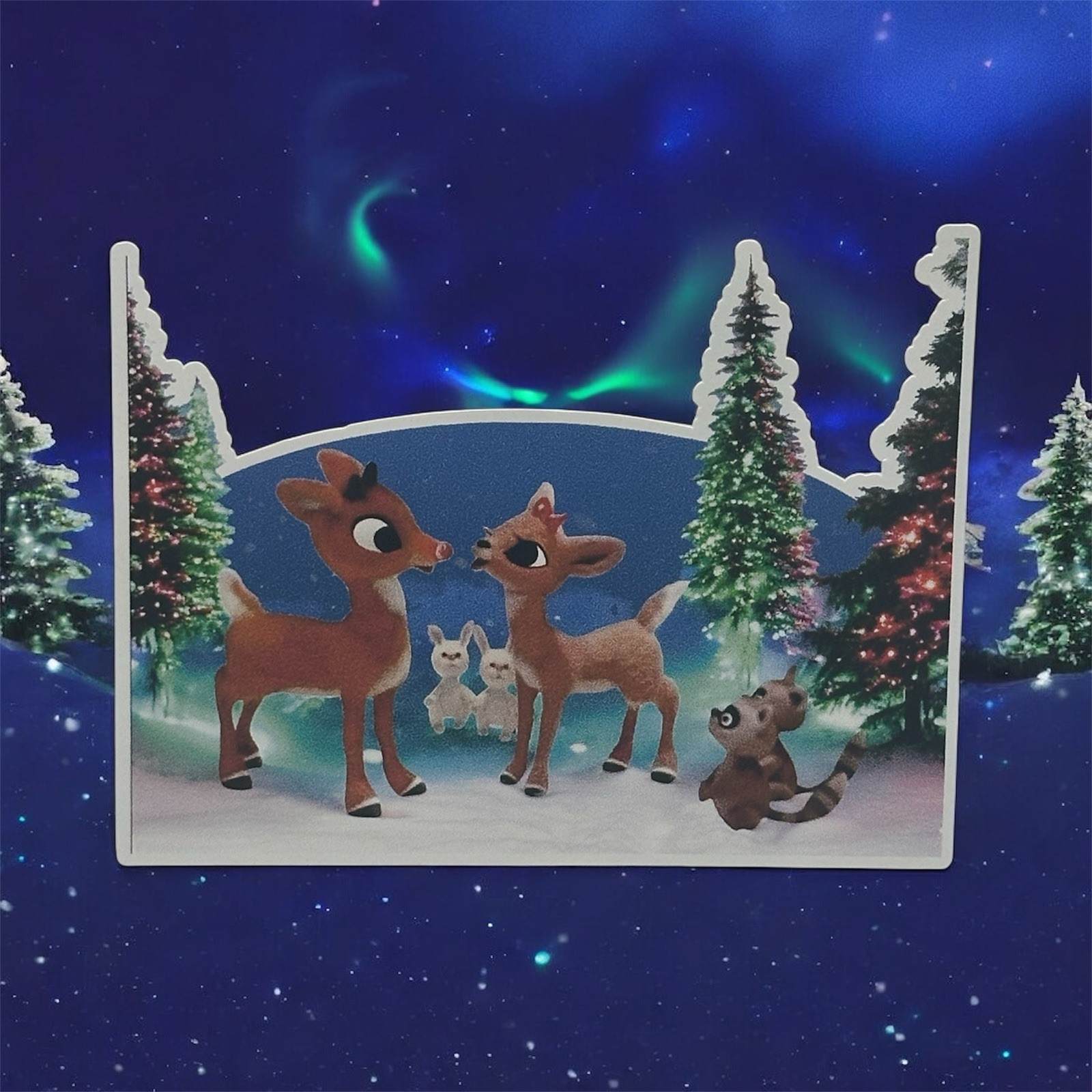 CHRISTMAS Rudolph Red-Nosed Reindeer Girlfriend Clarice 4” Vinyl Sticker Decal