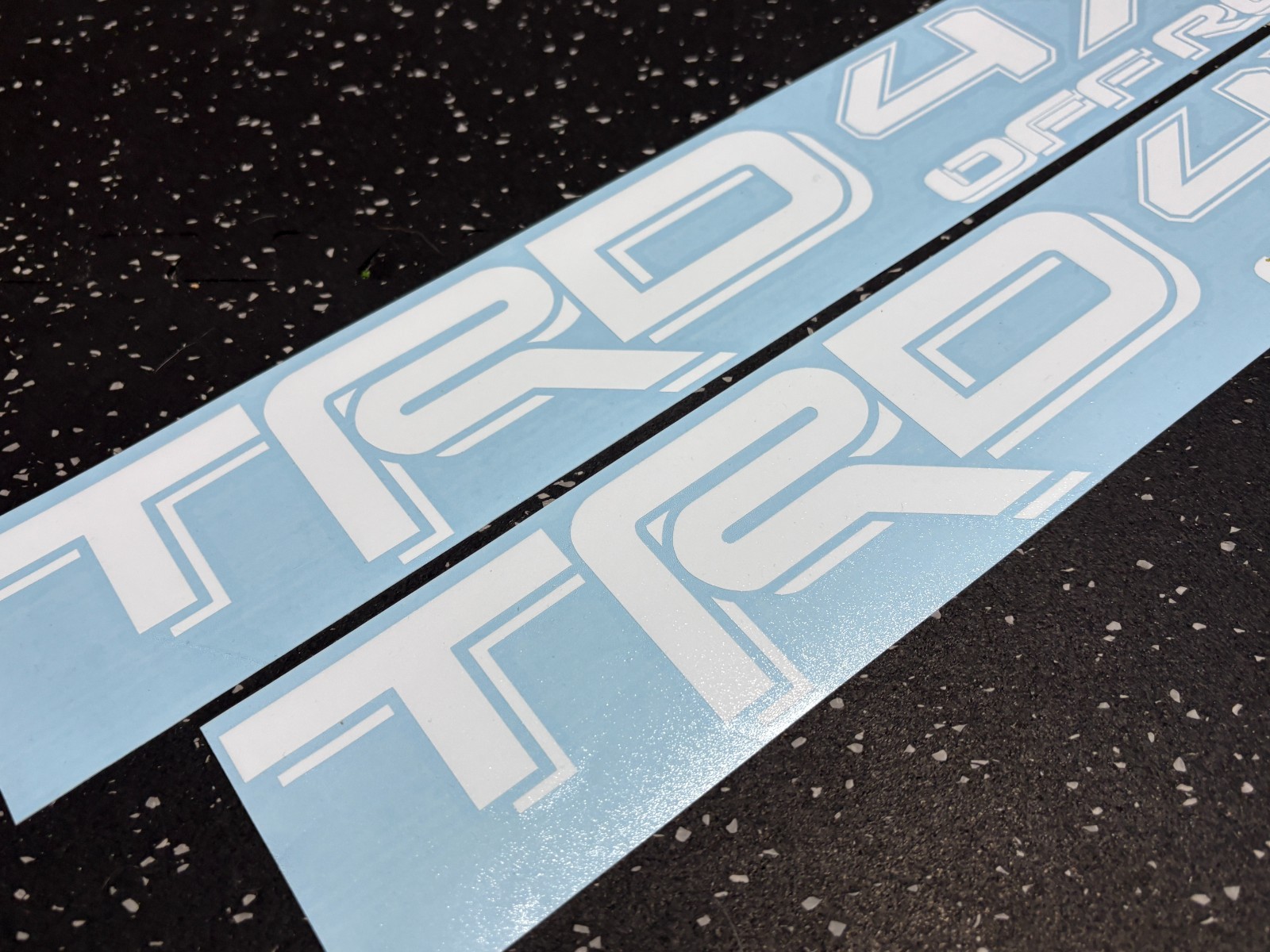 2x White TRD 4×4 Off Road Vinyl Decal fits Tacoma Tundra Truck (Outdoor Use)