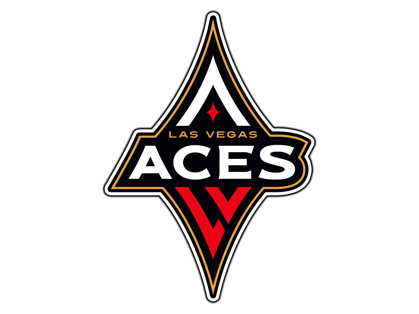 Las Vegas Aces Logo Basketball Fan Sticker Waterproof Vinyl Decal Die-Cut