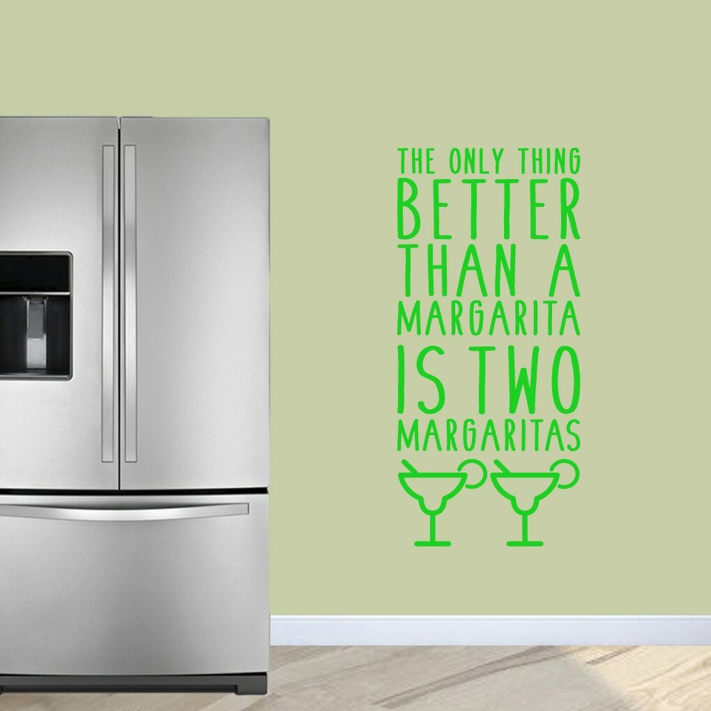 Two Margaritas Wall Decal – Drinking, Funny, Quote, Bar, Kitchen, Dining Room