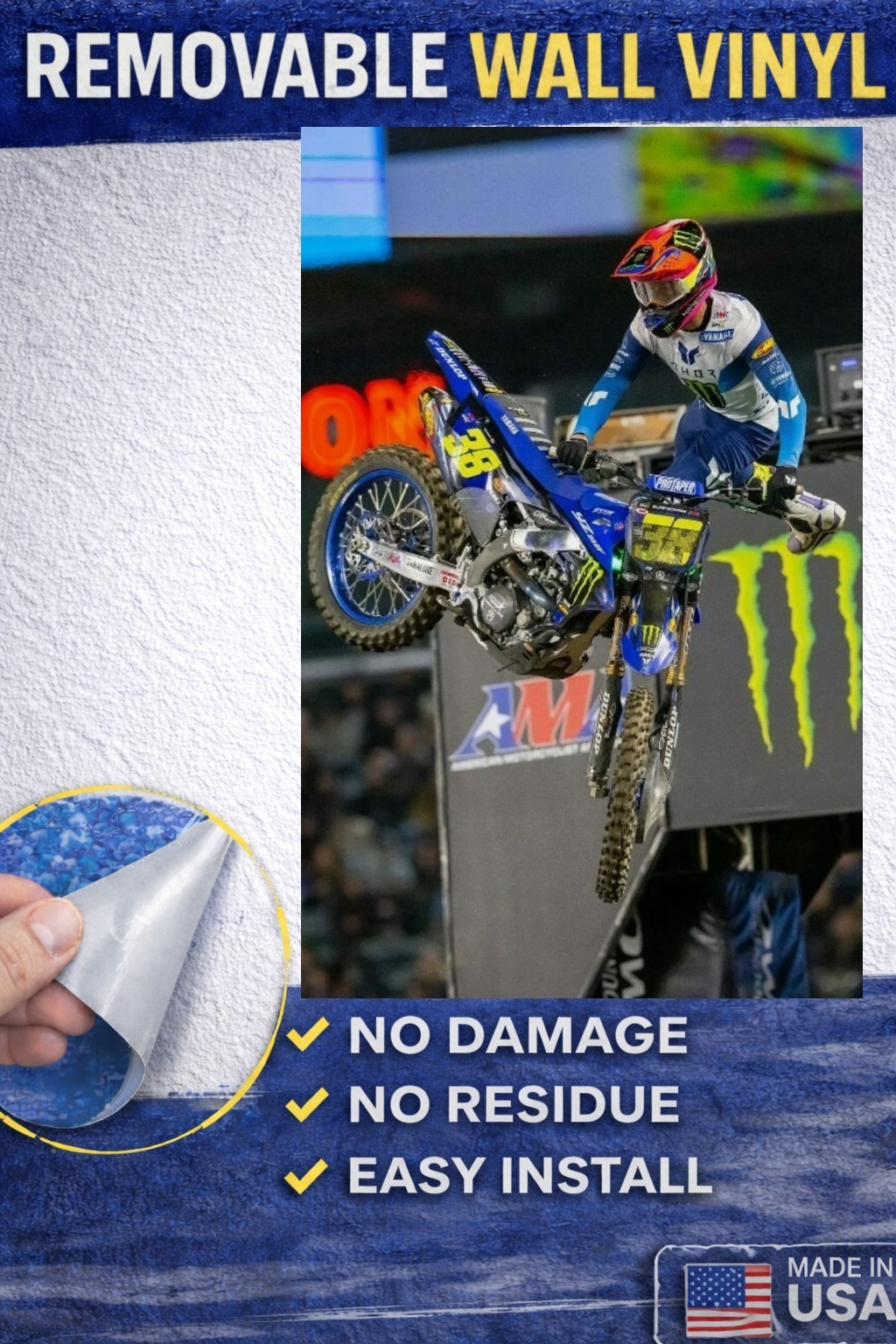 Haiden Deegan Supercros Wall Vinyl Decal Poster Print Removable Adhesive Backing