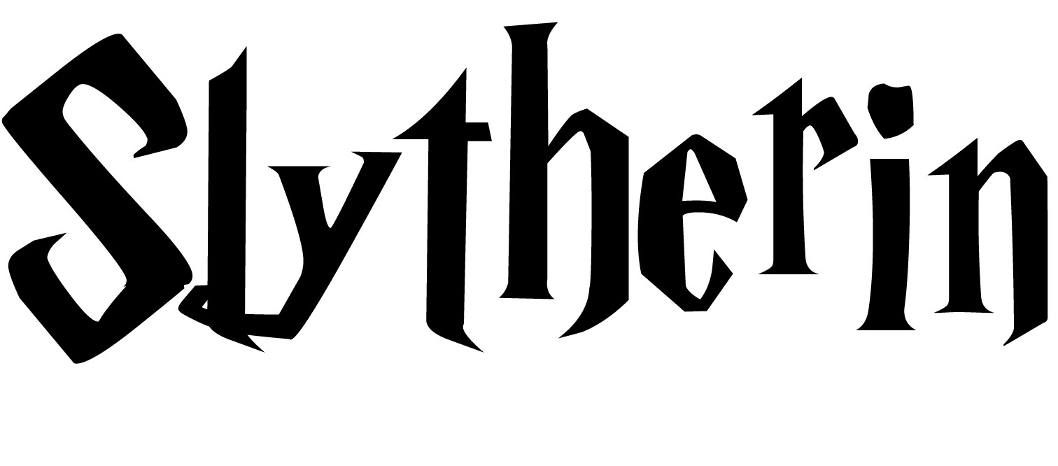 HARRY POTTER Slytherin vinyl decal house name car window cup book dvd