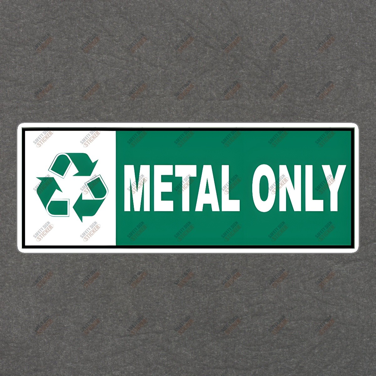 Metal Only Recycling Sign OSHA Compliant Safety Sticker for Workplace #612934