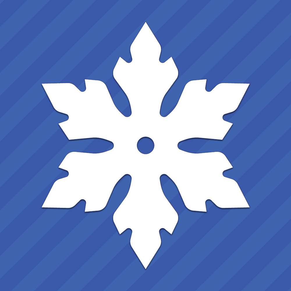 Snowflake Vinyl Decal Sticker