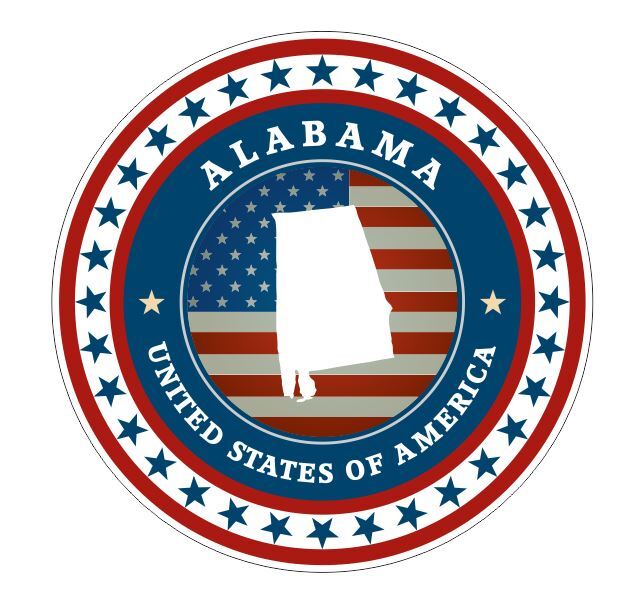 Alabama Sticker Stickers A104
