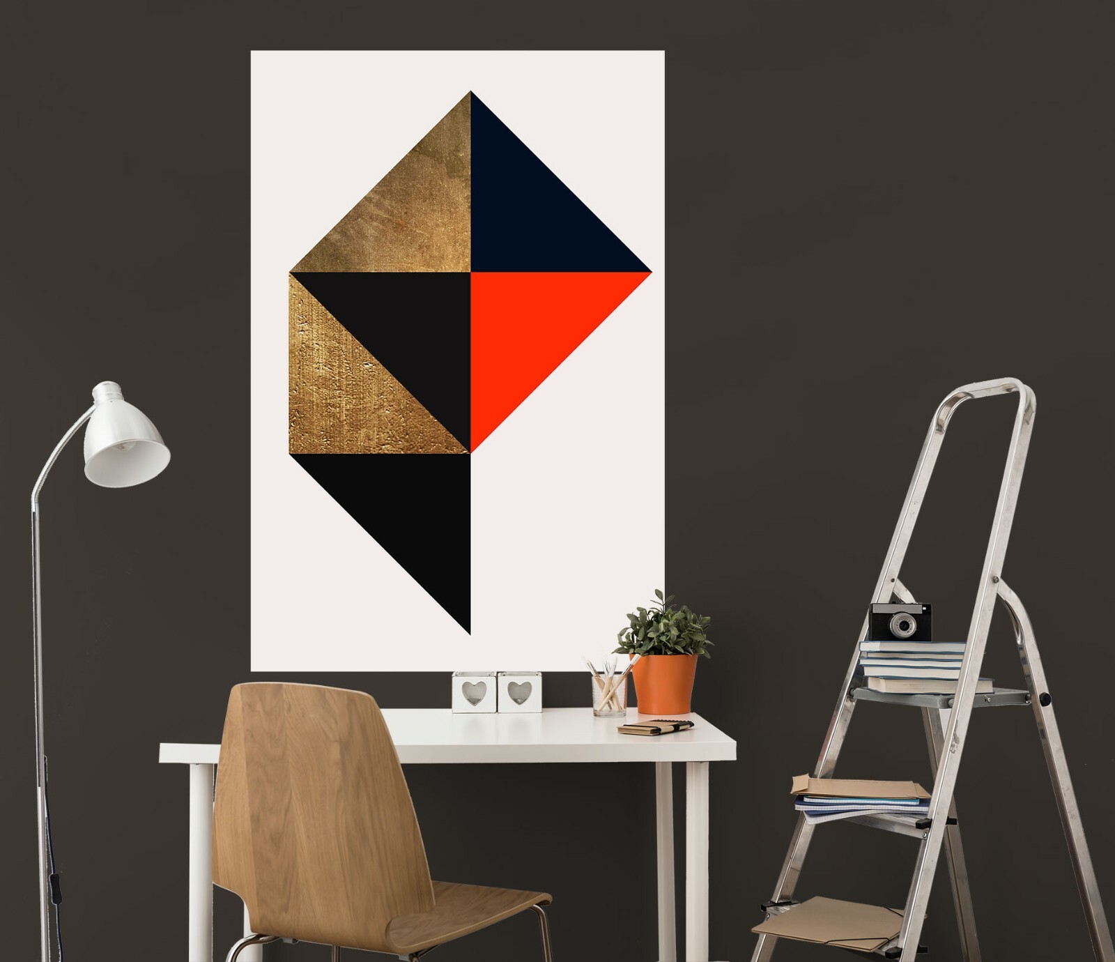 3D Triangle Red ZHU330 Wall Stickers Wall Murals Wallpaper Boris Draschoff Amy