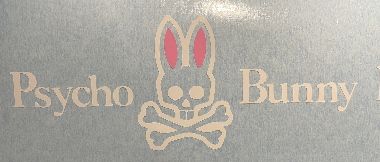 Psycho Bunny Vinyl Decal Logo Size 8” X 3”
