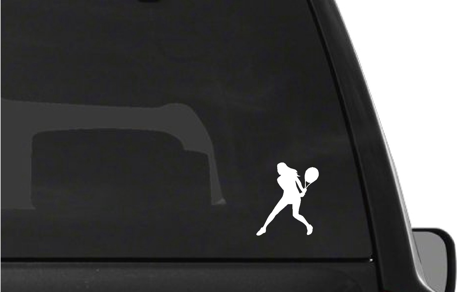 Lady Tennis player Vinyl Decal Woman Tennis Player Car Window Laptop Sticker