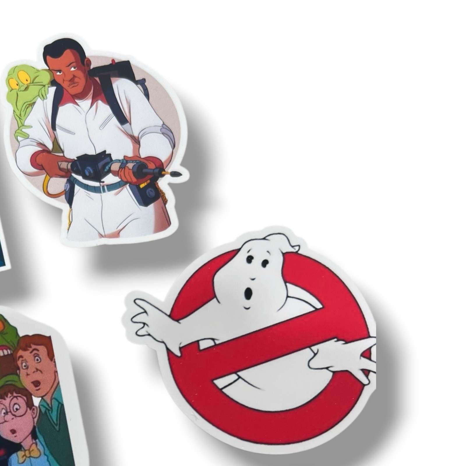 Ghostbusters Cartoon Stickers Retro 1980s Matte Vinyl Water Resistant 5 Pack