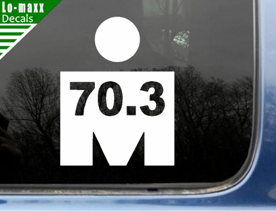 Ironman Triathlon 70.3 Endurance Multisport Race Event Die Cut Vinyl Decal