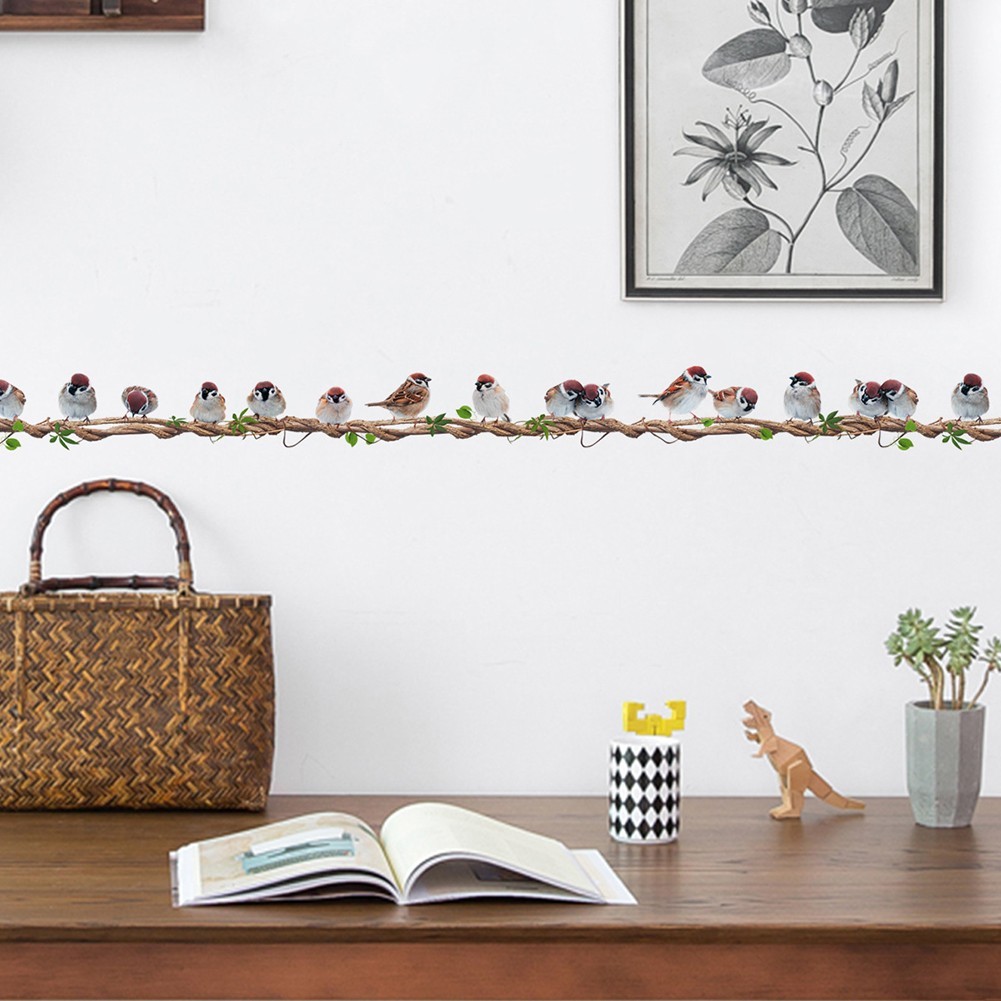 Decorate Your Walls with Removable Bird Wall Stickers DIY Vinyl Art Decals